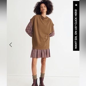 Oversized Funnelneck Tunic Top